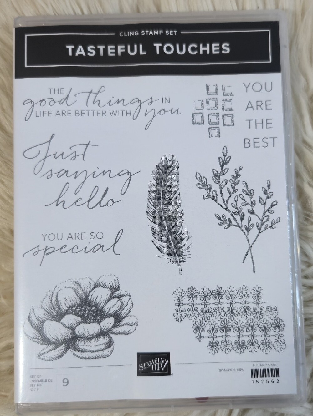 Stampin' Up! Tasteful Touches Cling Stamp Set